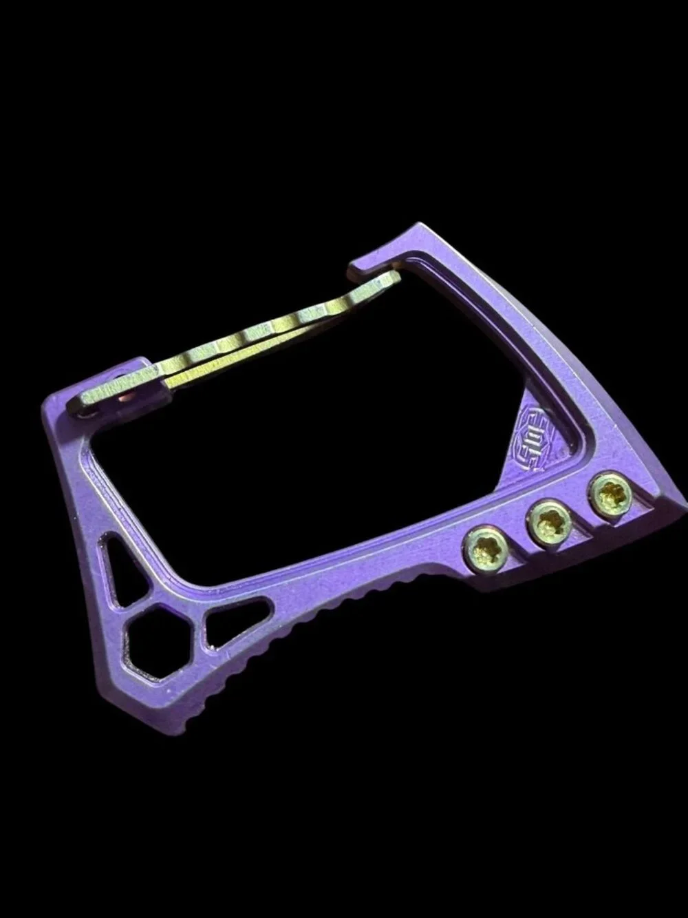 EOS Titanium EDC Carabiner Multi-Tool Purple Collectible Gear